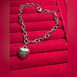 Effy Silver Tone Heart Bracelet 8.5 inches